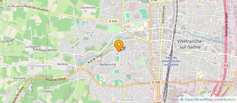 localisation de l'entreprise CALAD'NET  VILLEFRANCHE-SUR-SAONE