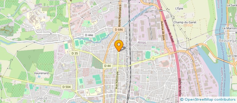 localisation de l'entreprise CALAD'TROPHEE à VILLEFRANCHE-SUR-SAONE