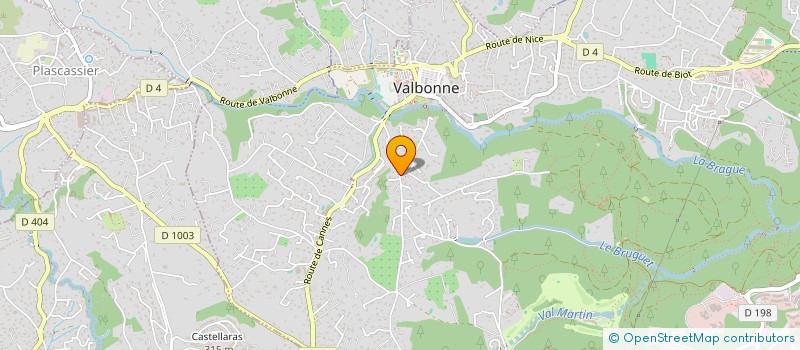 localisation de l'entreprise CALADE à VALBONNE