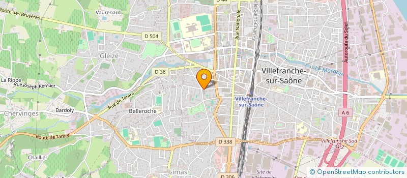localisation de l'entreprise CALADE BATIMENT ETANCHEITE à VILLEFRANCHE-SUR-SAONE