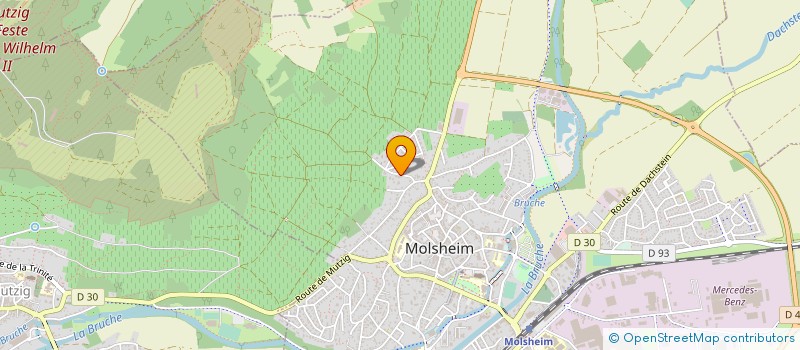 localisation de l'entreprise CALADE CONSEILS  MOLSHEIM