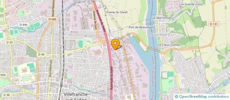 localisation de l'entreprise CALADE CROSSFIT  VILLEFRANCHE-SUR-SAONE