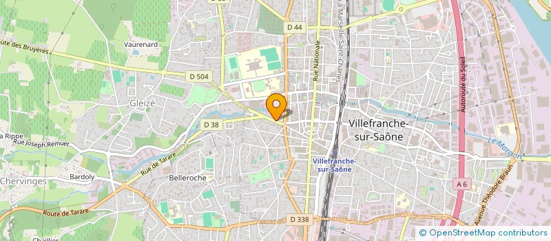 localisation de l'entreprise CALADE FRAICHEUR à VILLEFRANCHE-SUR-SAONE