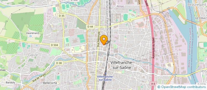localisation de l'entreprise CALADE LUMINAIRES à VILLEFRANCHE-SUR-SAONE