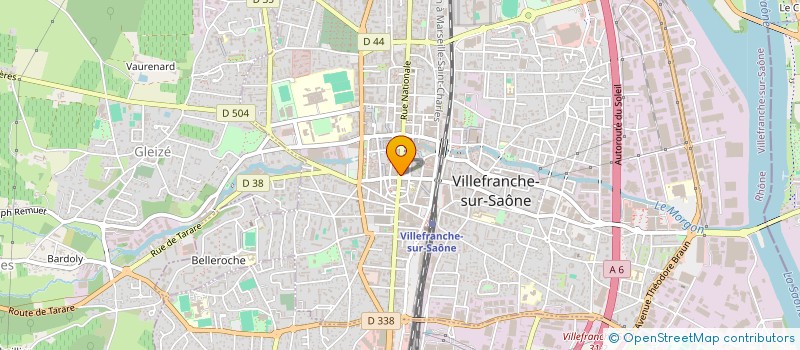 localisation de l'entreprise CALADE MACARONS à VILLEFRANCHE-SUR-SAONE