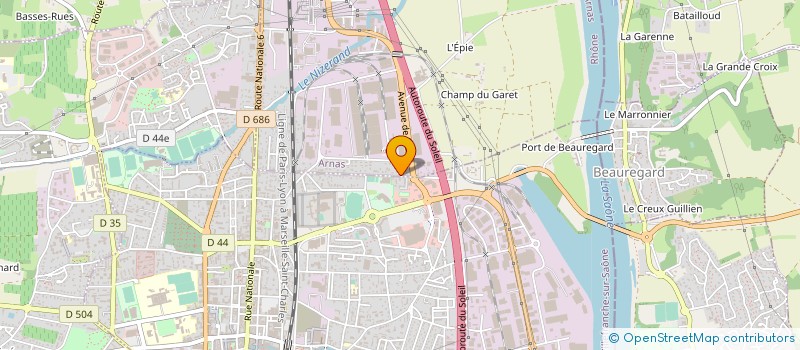 localisation de l'entreprise CALADE SERVICES  ARNAS