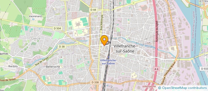 localisation de l'entreprise CALADE TELE VIDEO SON à VILLEFRANCHE-SUR-SAONE