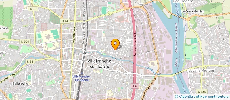 localisation de l'entreprise CALADE TELECOM à VILLEFRANCHE-SUR-SAONE