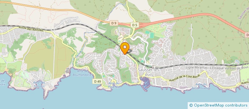 localisation de l'entreprise CALADI  SAUSSET-LES-PINS