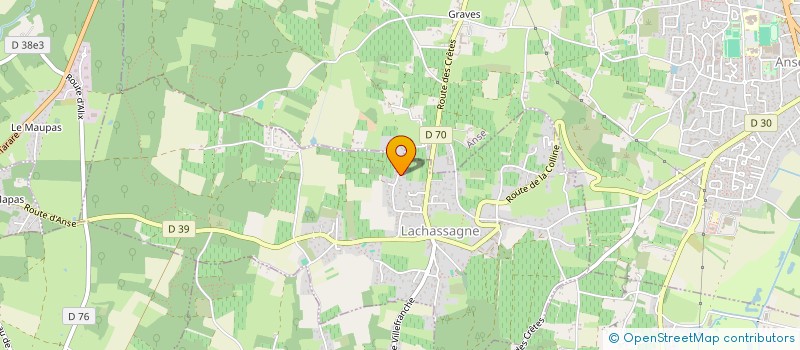 localisation de l'entreprise CALADORIS  LACHASSAGNE