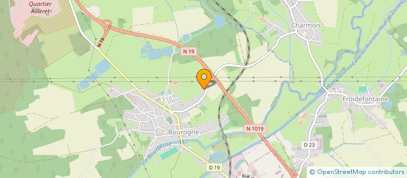 localisation de l'entreprise CALADRIUS & CIE à BOUROGNE