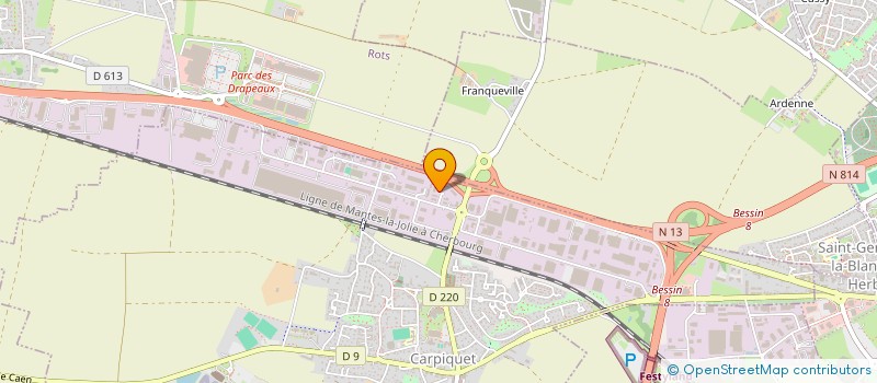 localisation de l'entreprise CALAE  CARPIQUET