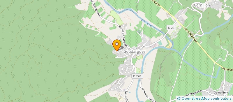 localisation de l'entreprise CALAGE MOBIL-HOME  GOUDARGUES