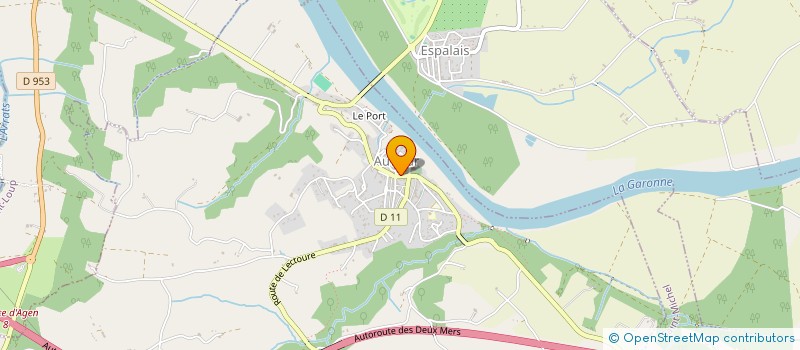 localisation de l'entreprise CALAGREG à AUVILLAR