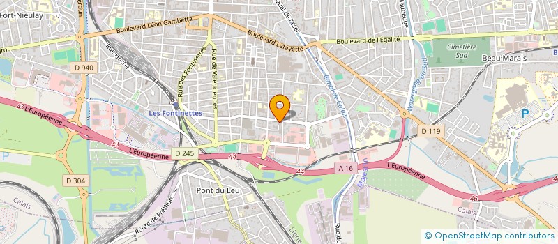 localisation de l'entreprise CALAIS AUTO PNEUS à CALAIS