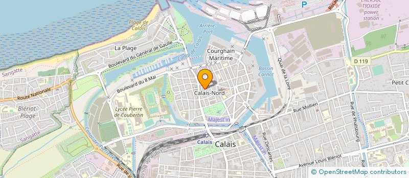 localisation de l'entreprise CALAIS BOISSONS SERVICES  CALAIS