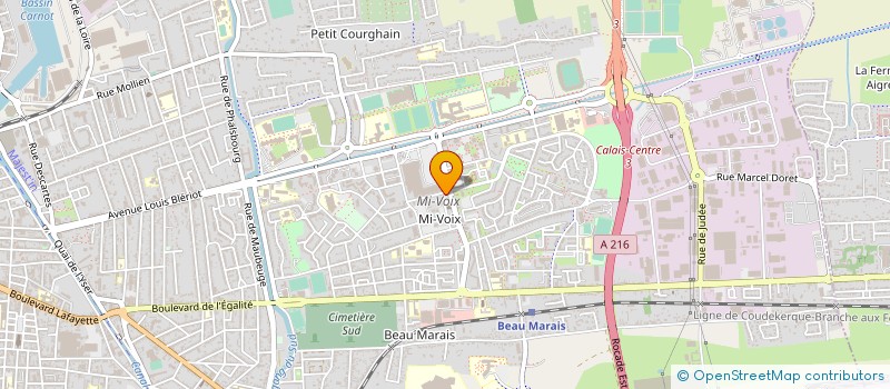 localisation de l'entreprise CALAIS COIFF  CALAIS