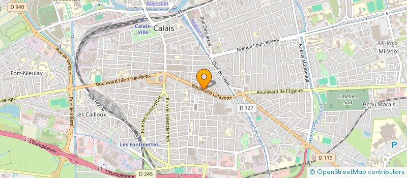 localisation de l'entreprise CALAIS COUTURE  CALAIS