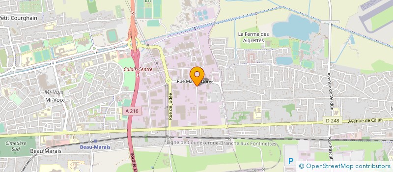 localisation de l'entreprise CALAIS FOOD COLLECTIVE  CALAIS