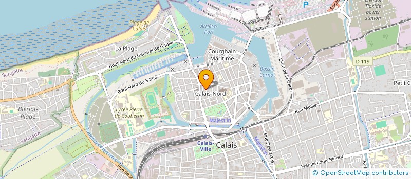 localisation de l'entreprise CALAIS HOP CONCEPT à CALAIS