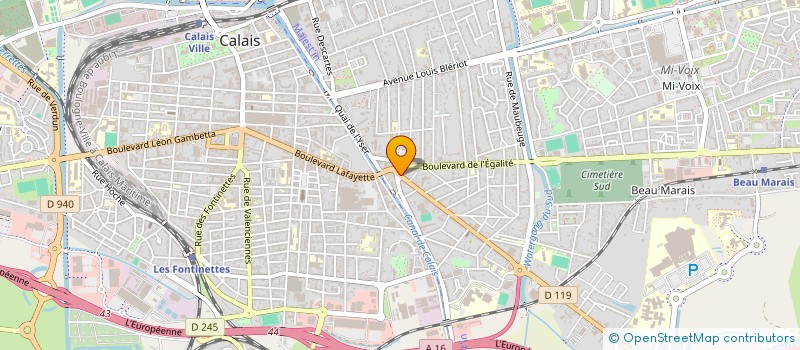 localisation de l'entreprise CALAIS JARDINS  CALAIS