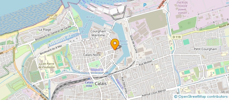 localisation de l'entreprise CALAIS MANUTENTION à CALAIS