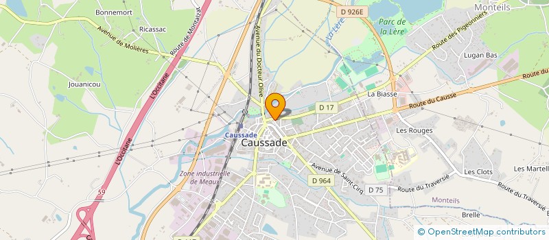 localisation de l'entreprise CALAMBO  CAUSSADE