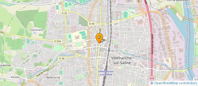 localisation de l'entreprise CALAME à VILLEFRANCHE-SUR-SAONE