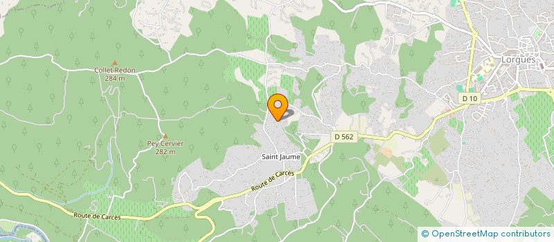 localisation de l'entreprise CALAME  LORGUES