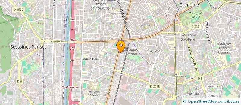 localisation de l'entreprise CALAMITY PRODUCTION à GRENOBLE