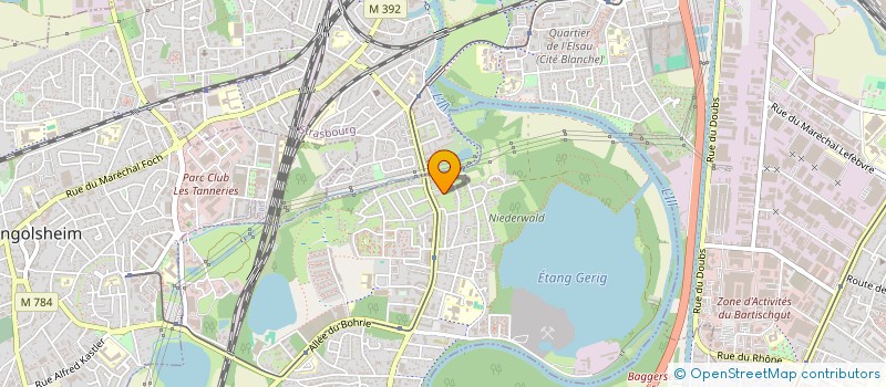 localisation de l'entreprise CALAMY  OSTWALD