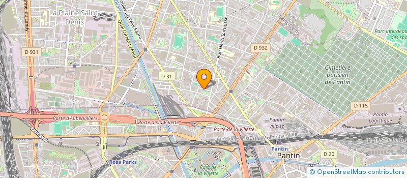 localisation de l'entreprise CALANDE  AUBERVILLIERS