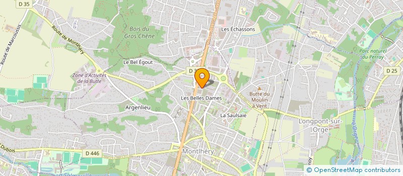 localisation de l'entreprise CALANDEL  MONTLHERY