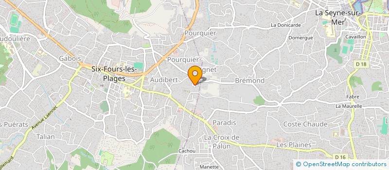 localisation de l'entreprise CALANDOR  SIX-FOURS-LES-PLAGES