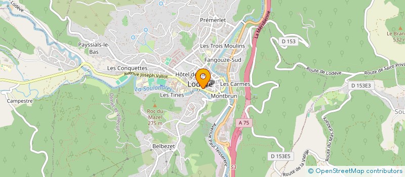 localisation de l'entreprise CALANDOULA à LODEVE