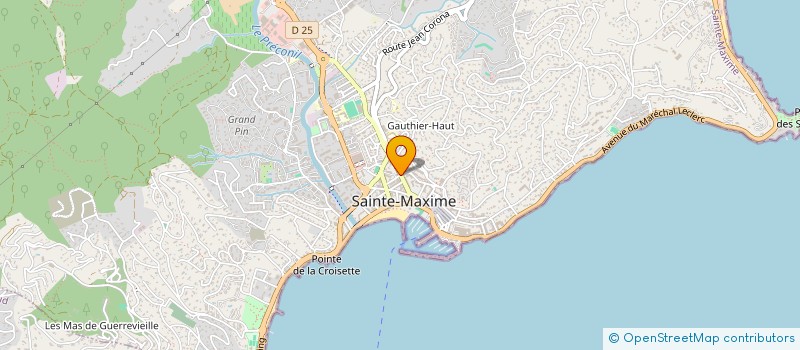 localisation de l'entreprise CALANDRES SAINT TROPEZ à SAINTE-MAXIME