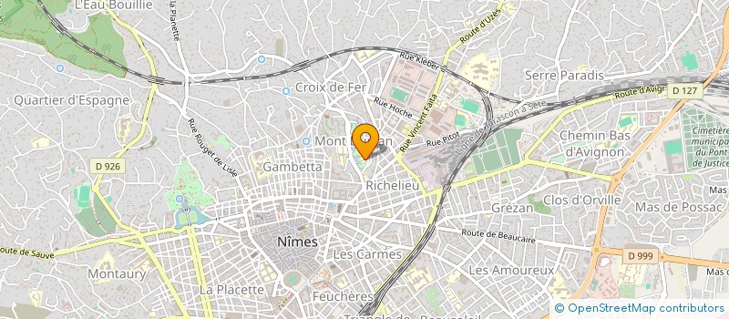 localisation de l'entreprise CALANDRETA AIMAT SERRE  NIMES