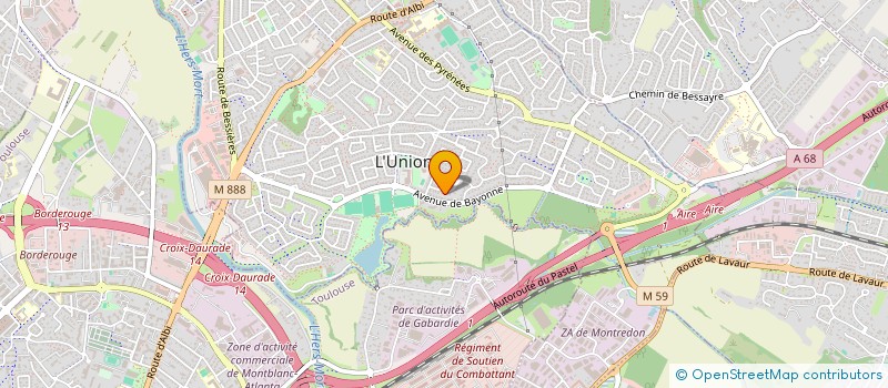 localisation de l'entreprise CALANDRETA DE L'UNION à L'UNION