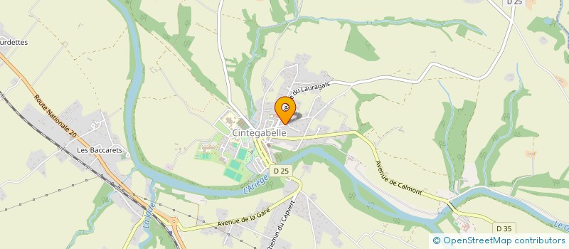 localisation de l'entreprise CALANDRETA DEL PAIS SUD TOLOSAN à CINTEGABELLE