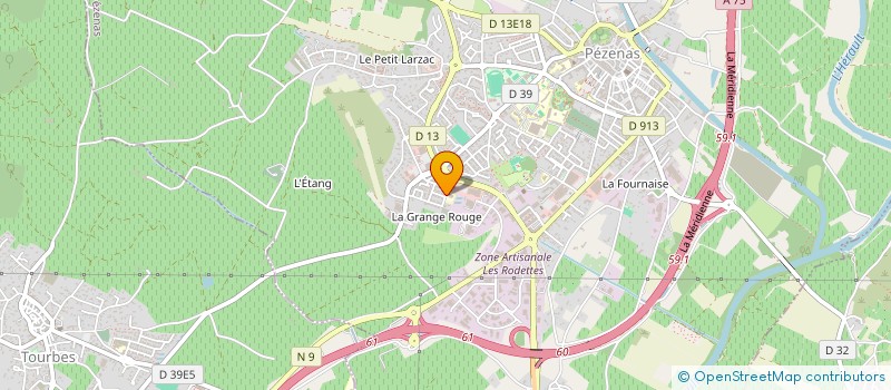 localisation de l'entreprise CALANDRETA DEL POLINETS à PEZENAS