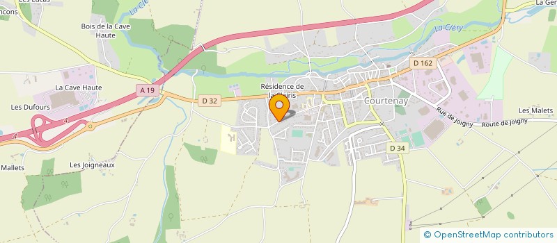 localisation de l'entreprise CALANG  COURTENAY