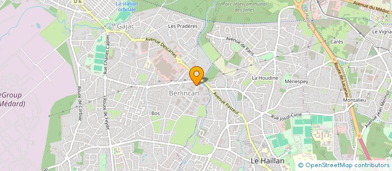 localisation de l'entreprise CALANQUE  SAINT-MEDARD-EN-JALLES