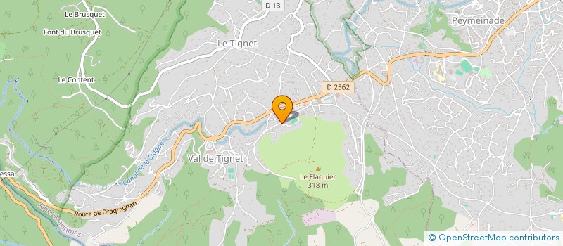 localisation de l'entreprise CALANT DE VILLAFRANCA à LE TIGNET