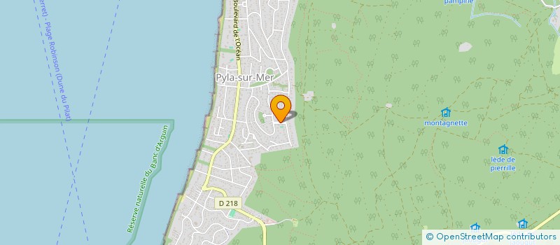 localisation de l'entreprise CALANTE OUEST à LA TESTE DE BUCH