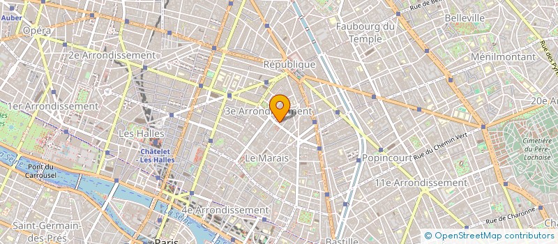 localisation de l'entreprise CALAO à PARIS
