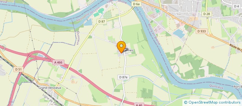 localisation de l'entreprise CALAROSSA  QUINCIEUX