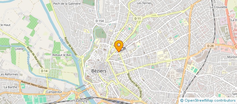 localisation de l'entreprise CALAS CHIFFRE à BEZIERS
