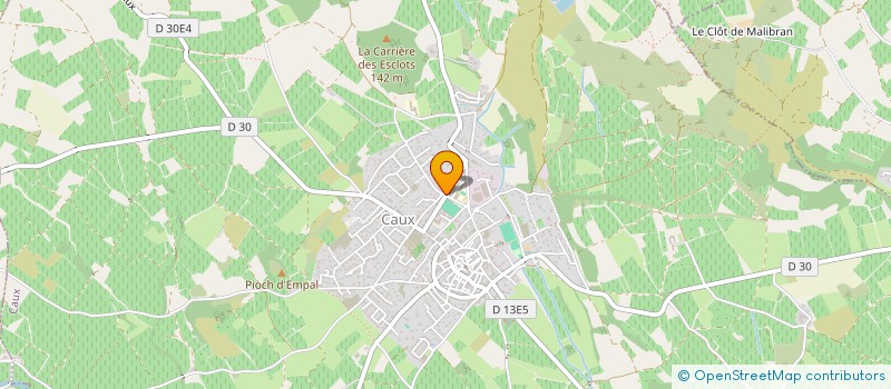 localisation de l'entreprise CALAS JEAN ET CALAS MAURICE  CAUX