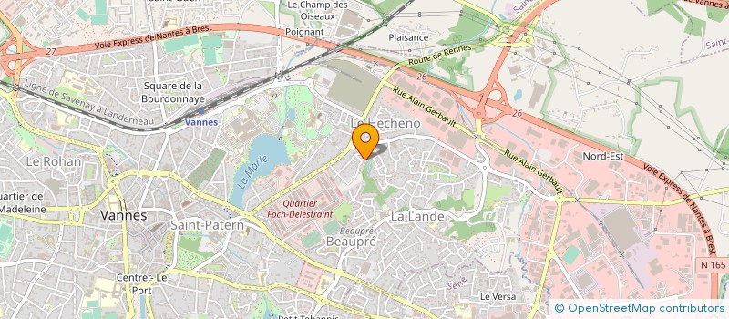 localisation de l'entreprise CALAUGAR à VANNES