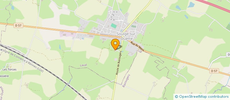 localisation de l'entreprise CALAVAD  SOULGE-SUR-OUETTE